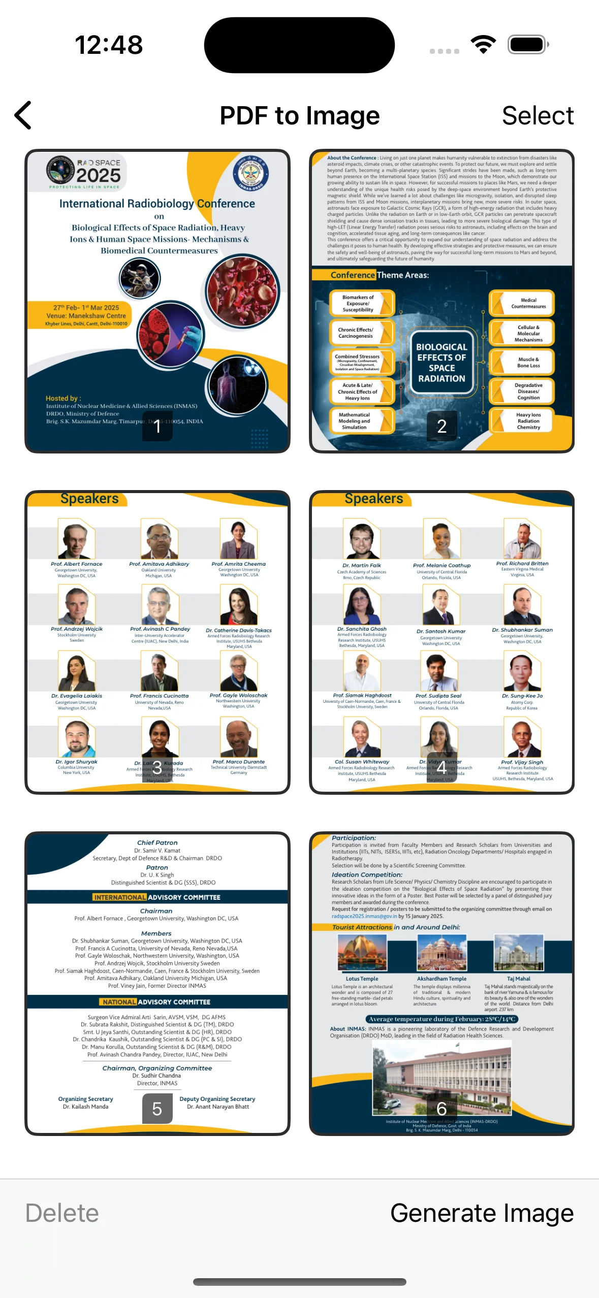 Convert PDF to image feature screenshot of PDFAPP