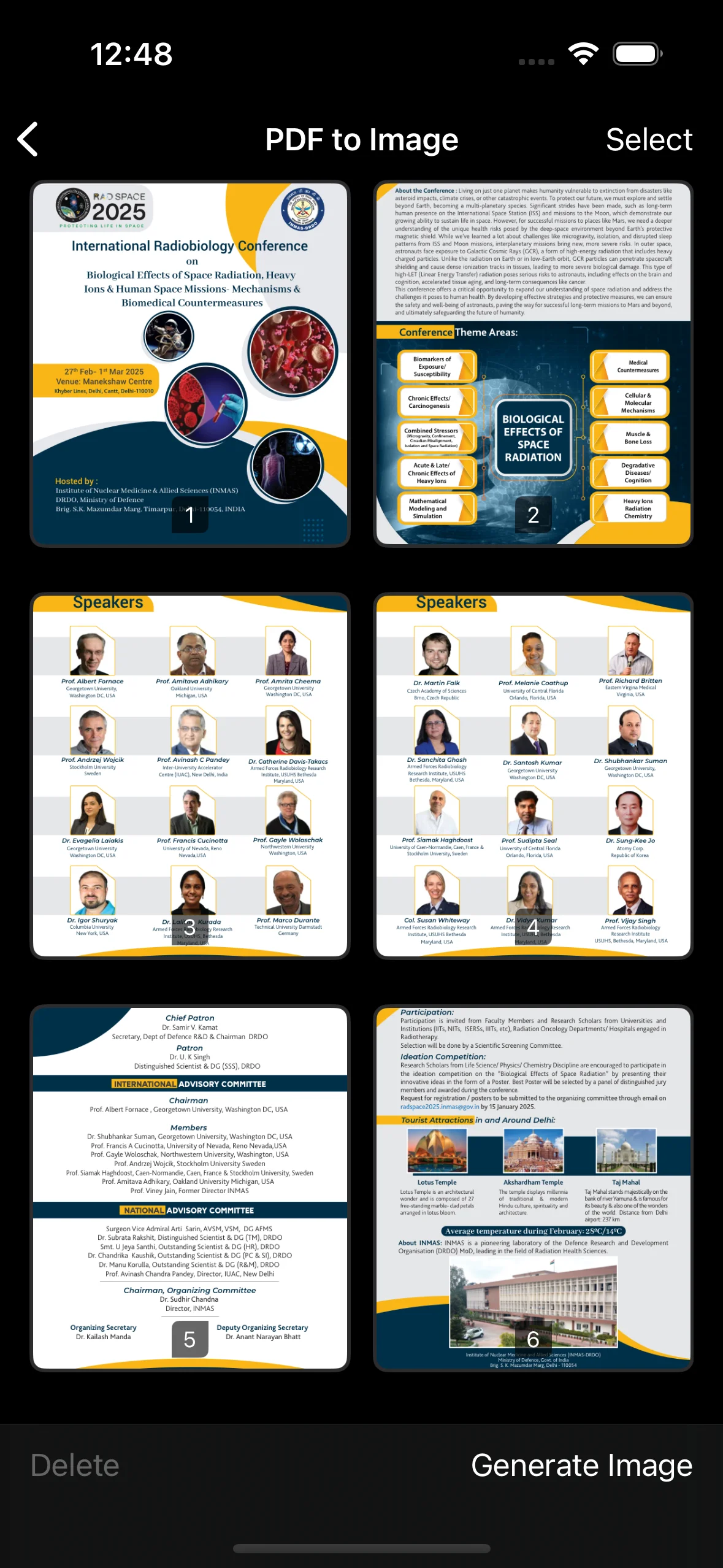 Convert PDF to image feature screenshot of PDFAPP